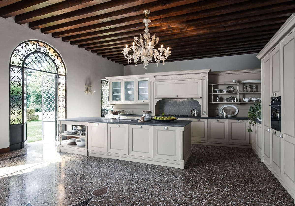 Кухня Cesar Etoile 4 Laccato Grigio Perla