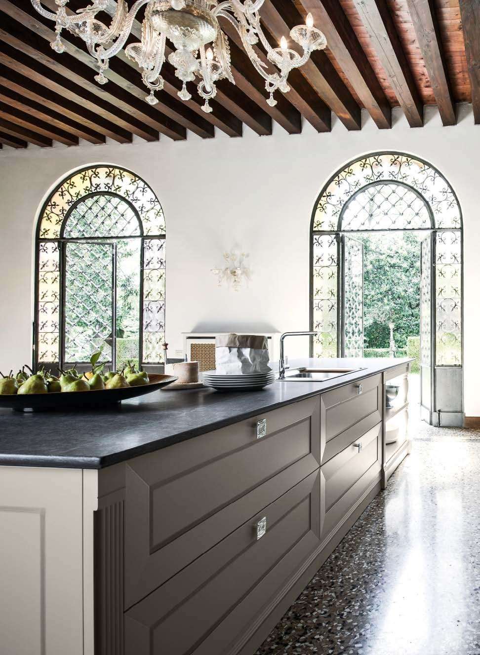 Кухня Cesar Etoile 4 Laccato Grigio Perla