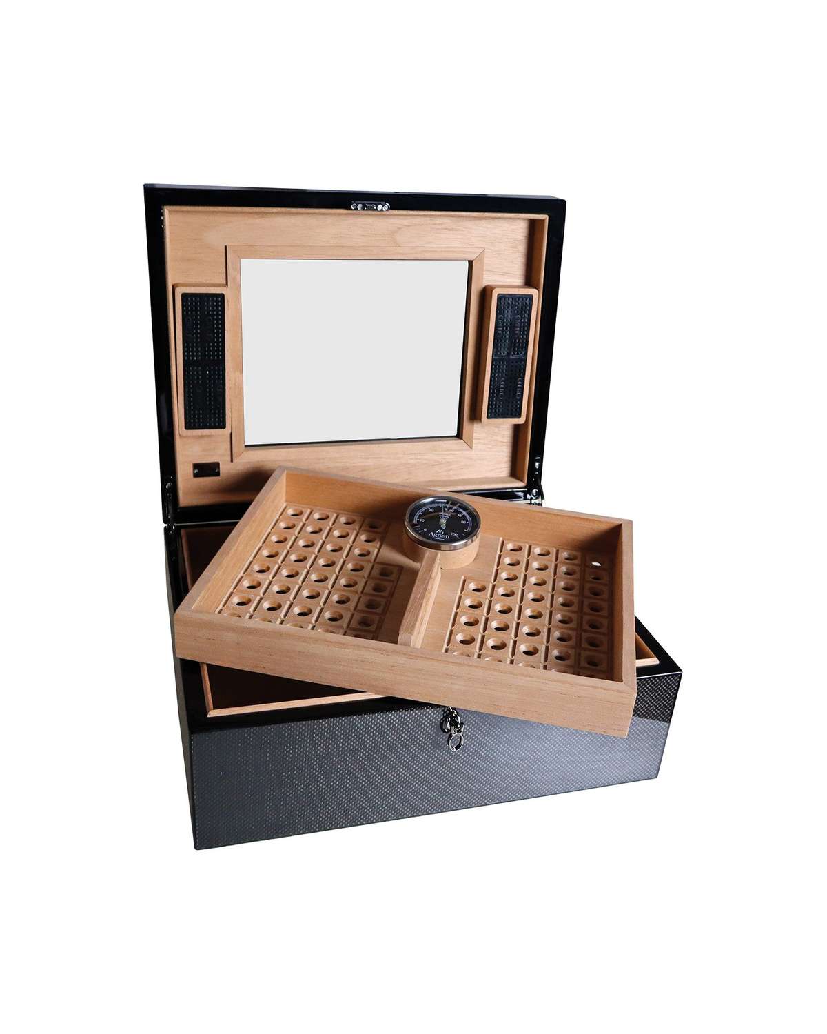 Коробка для хранения сигар Agresti Avana Carbon 0595