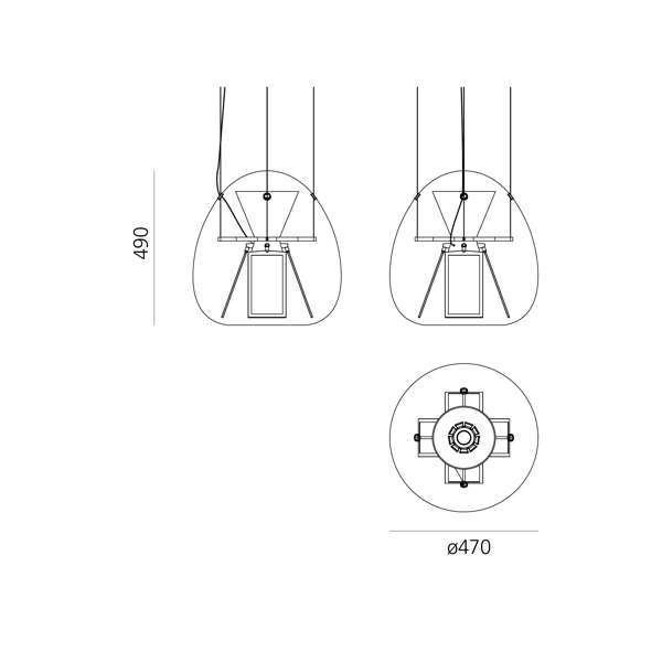 Светильник подвесной Artemide Harry H.