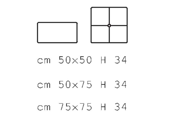 Банкетка, пуф Asnaghi Salotti Cube