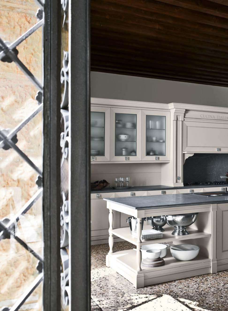 Кухня Cesar Etoile 4 Laccato Grigio Perla