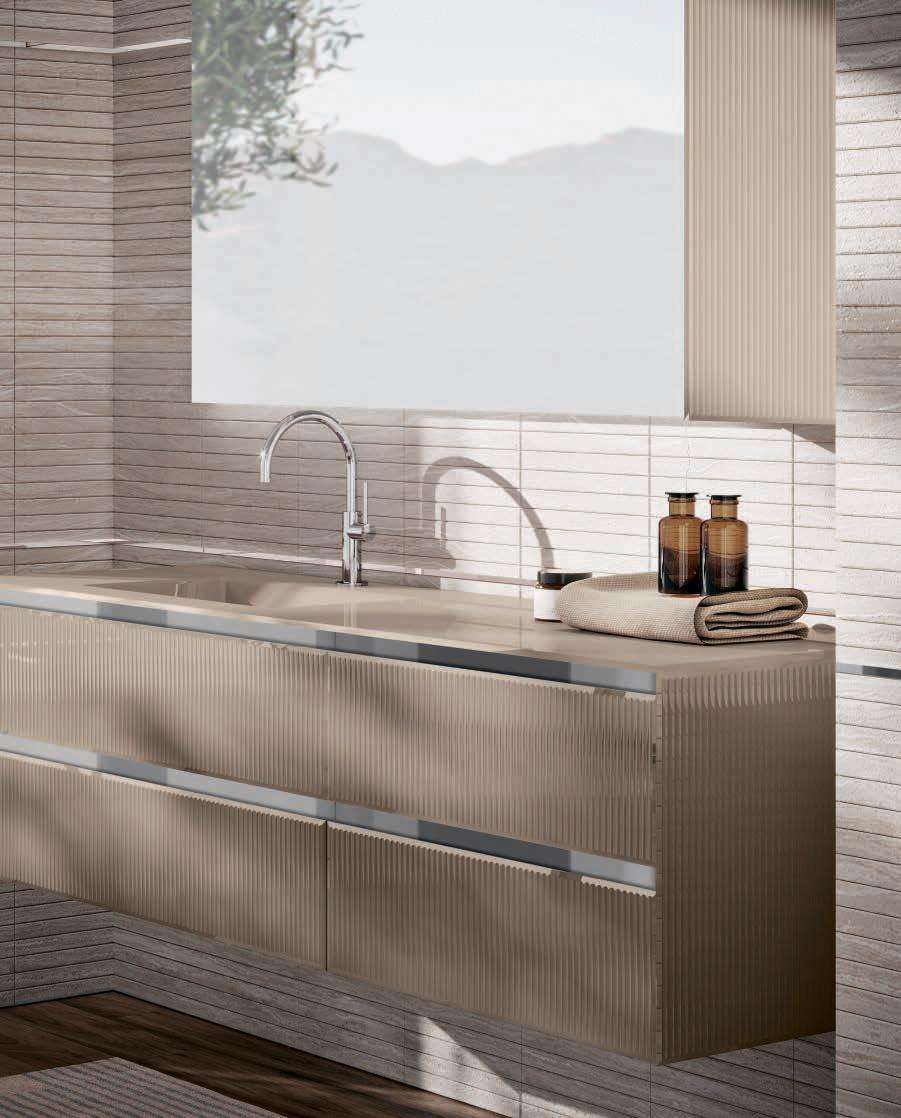 Композиция для ванной комнаты Oasis Eden Ribbed Glass Ed28