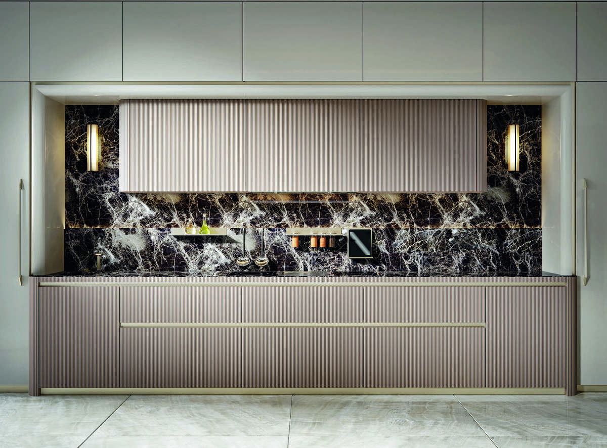 Кухня Oldline Glamour Alta 3 Ribbed Panels