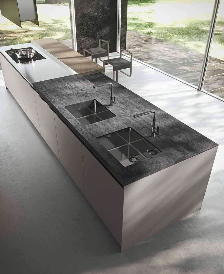 Кухня Arrital Cucine Olmo Grigio Sabbiato