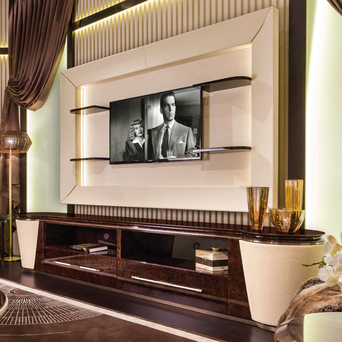 Рама под TV noir Turri Z605L