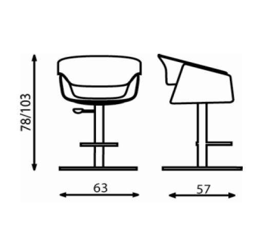 Барный стул Fasem Airlux Bar