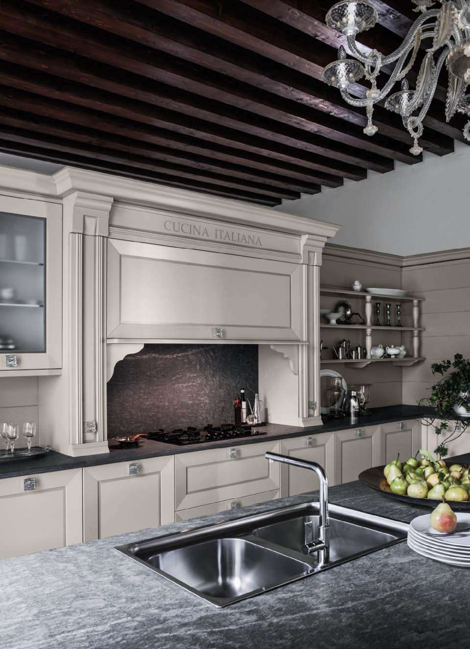Кухня Cesar Etoile 4 Laccato Grigio Perla