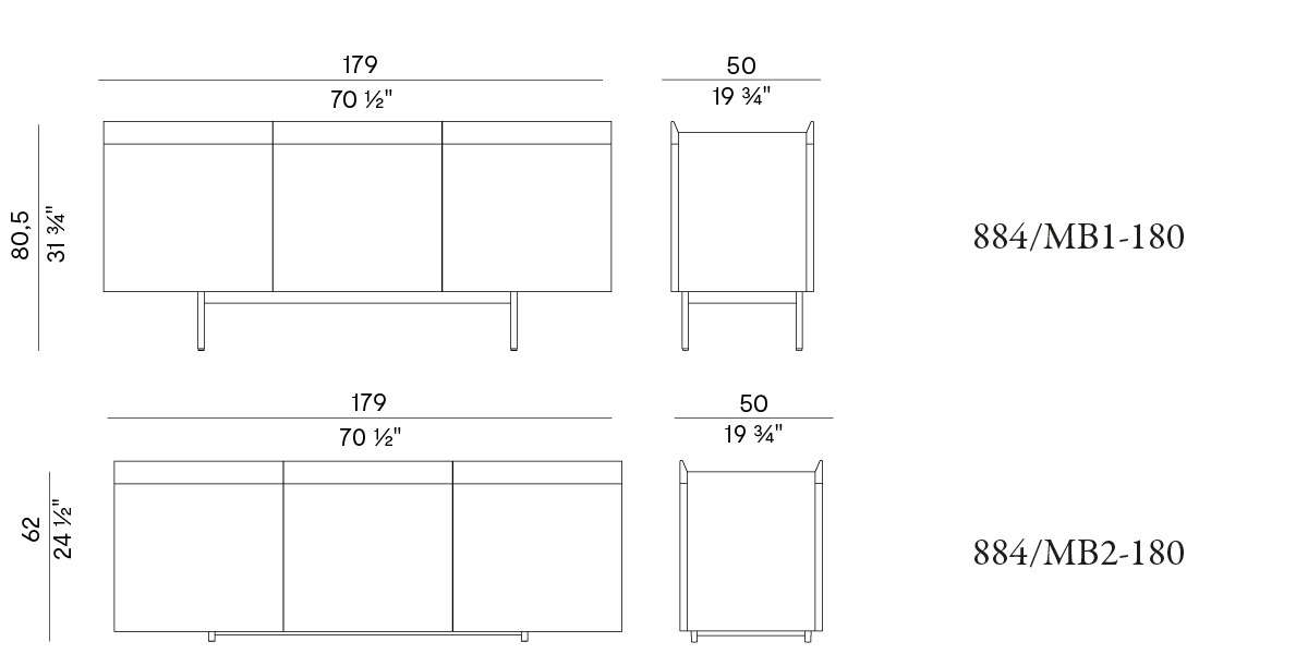 Комод Potocco Avant 884/MB2-180 _ 884/MB1-180