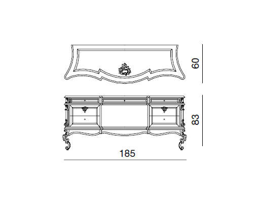 Туалетный столик Belcor Interiors Regale Rg0662Nx