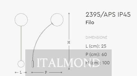 Бра Italamp Filo 2395/AP, 2395/APS