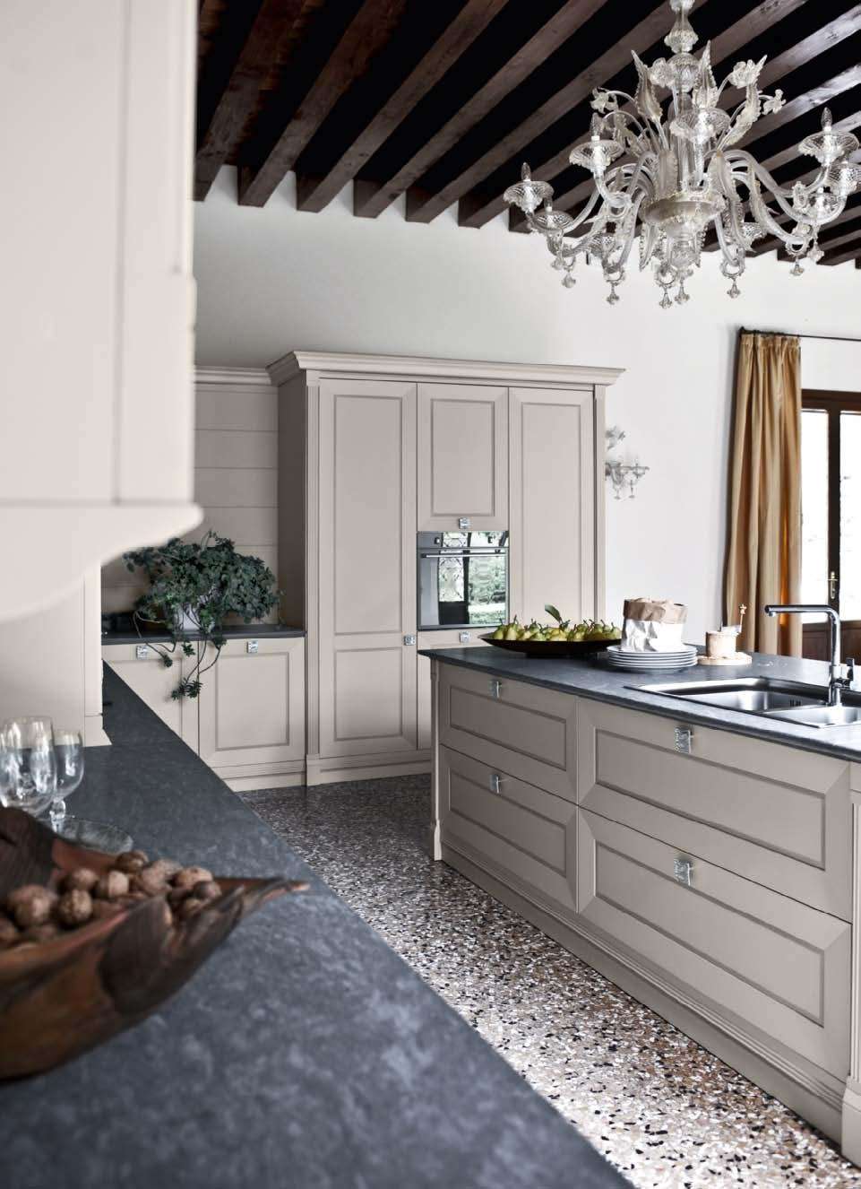Кухня Cesar Etoile 4 Laccato Grigio Perla