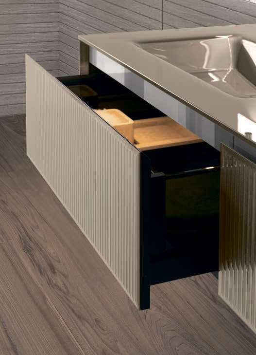 Композиция для ванной комнаты Oasis Eden Ribbed Glass Ed28