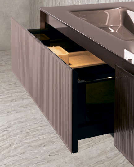 Композиция для ванной комнаты Oasis Eden Ribbed Glass Ed22