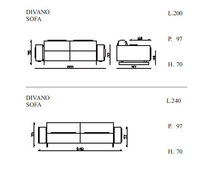 Диван Rivolta Cut