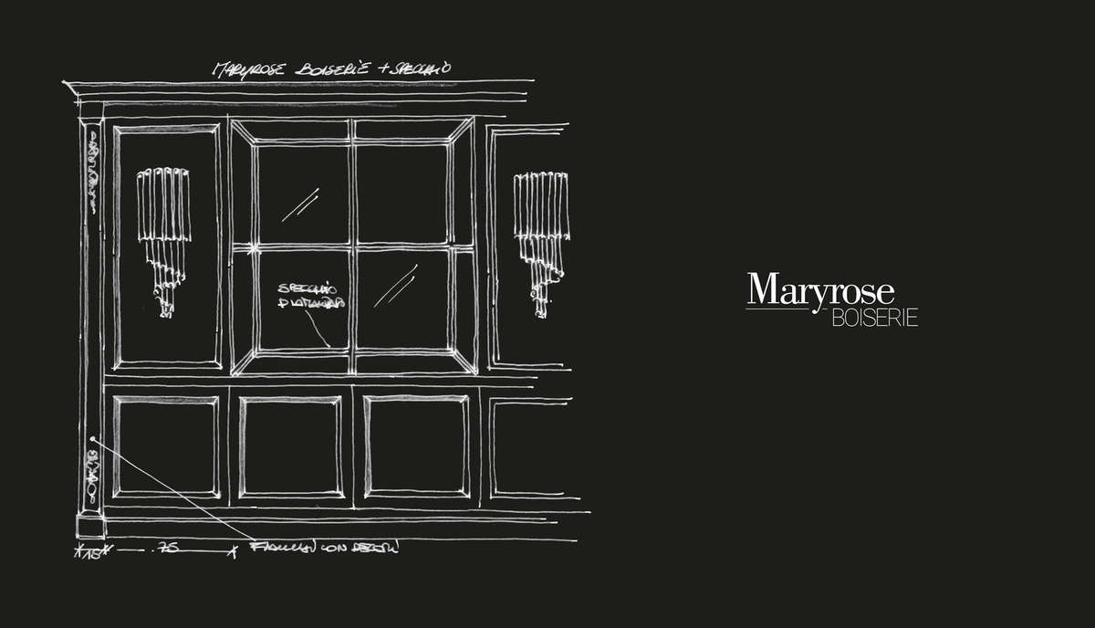 Буазери, стеновая панель Castagna Maryrose