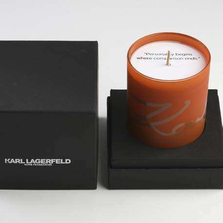 Cвеча ароматическая для дома Karl Lagerfeld Essence D’Ambre