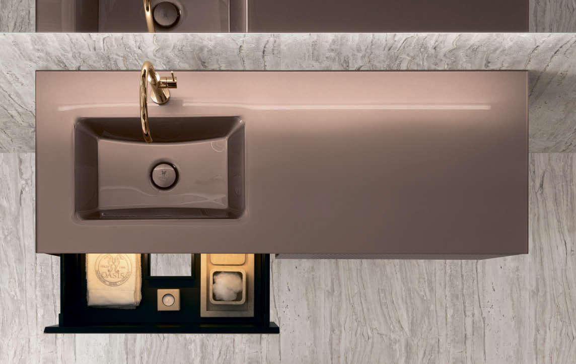 Композиция для ванной комнаты Oasis Eden Ribbed Glass Ed22