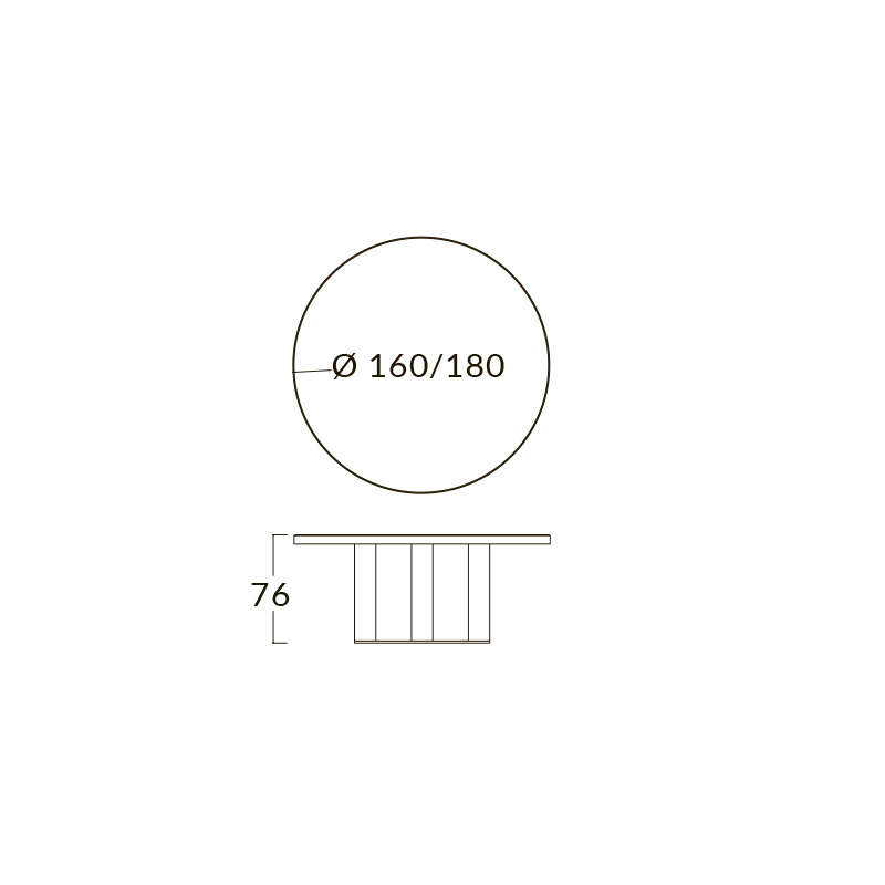 Круглый стол Ivg Home Collection Tubes