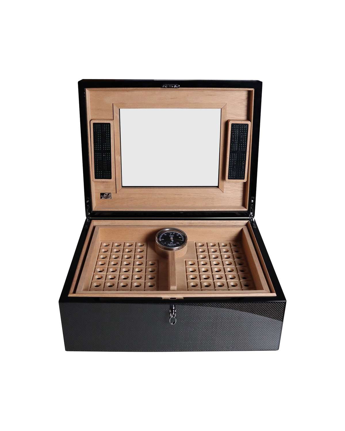Коробка для хранения сигар Agresti Avana Carbon 0595