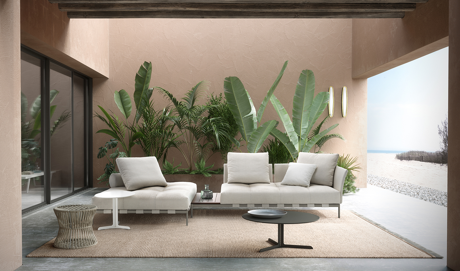 Диван Saba Italia Pixel Light Outdoor