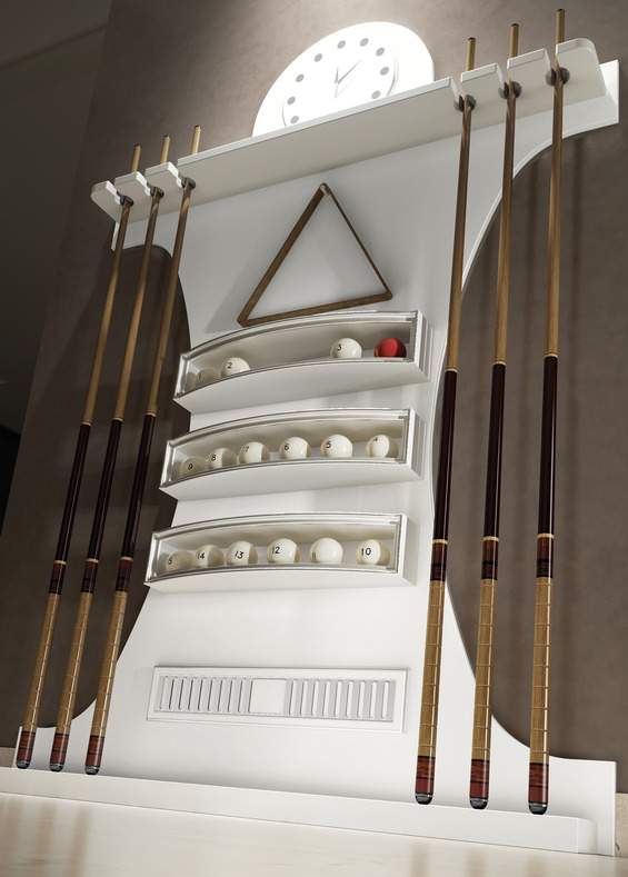 Бильярдный стол Vismara Design Classic White Art Deco