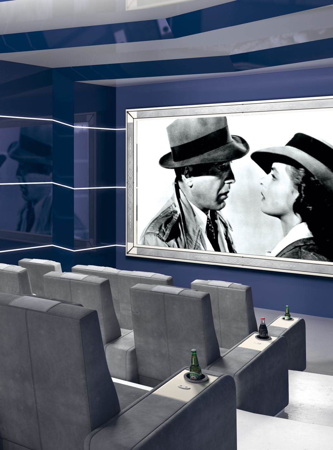 Домашний кинотеатр Vismara Design Desire Home Theater Room Straight Row