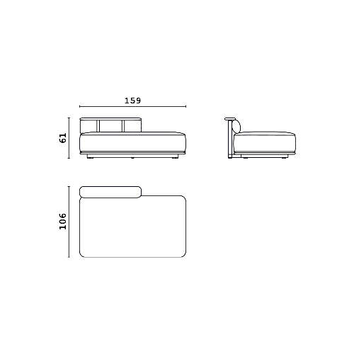 Диван уличный Cprn Homewood Cipriani Pedro Modular
