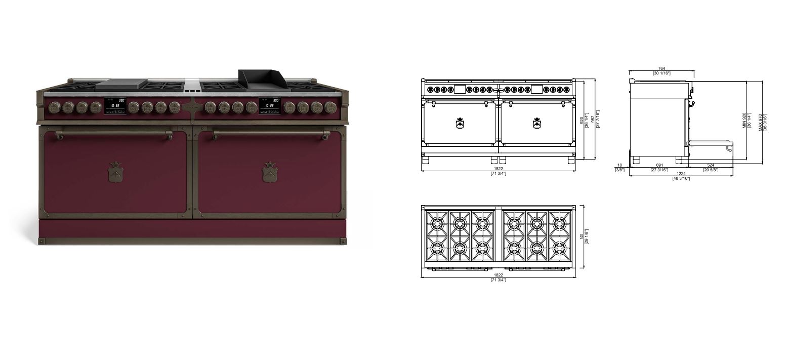 Плита кухонная Officine Gullo Fiorentina 180 Dual Fuel