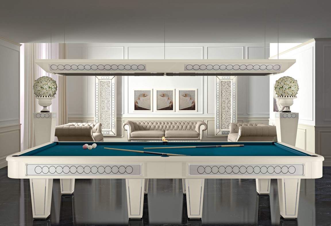 Бильярдный стол Vismara Design Desire White/Blue