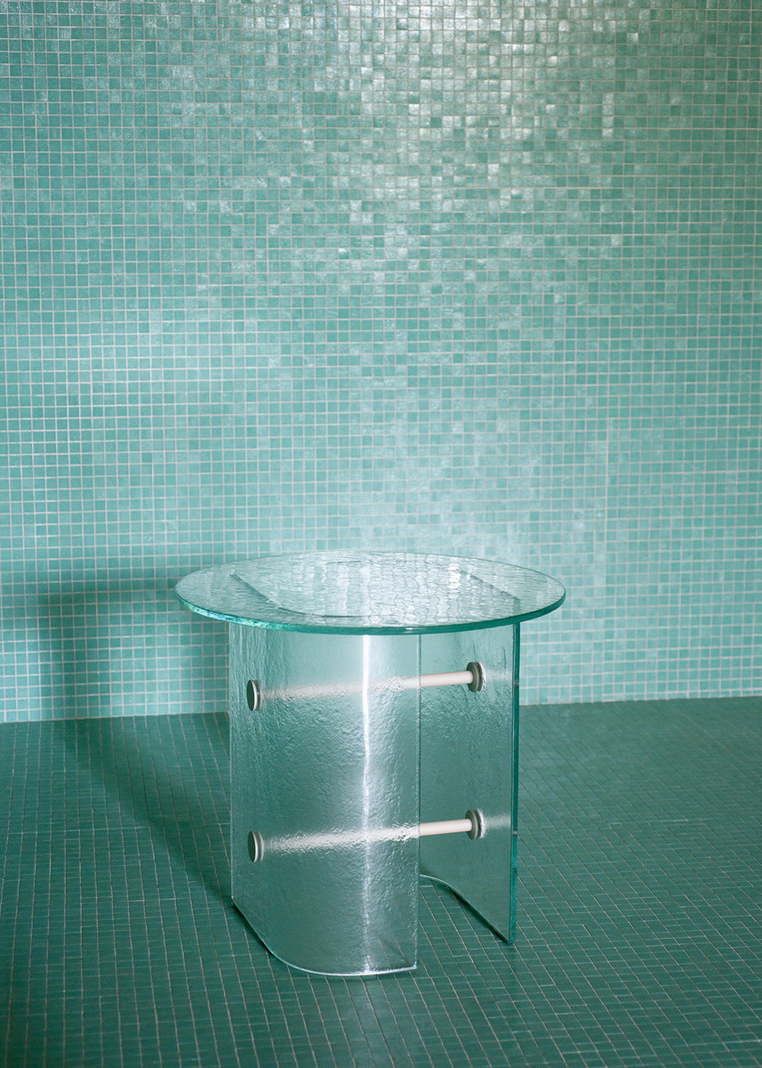Стол журнальный уличный Potocco Double L Glaze 952/TVCH-52-OUT - 952/TVMC-70-OUT - 952/TVBC-110-OUT - outdoor