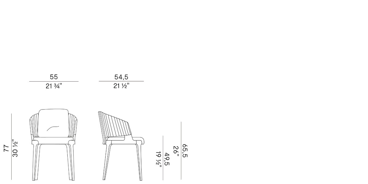 Кресло уличное Potocco Velis 942/PAR-OUT - outdoor