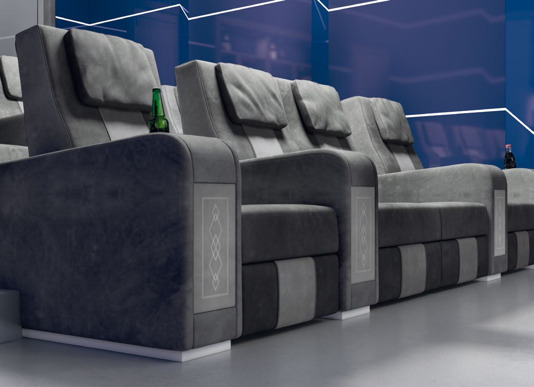 Домашний кинотеатр Vismara Design Desire Home Theater Room Straight Row