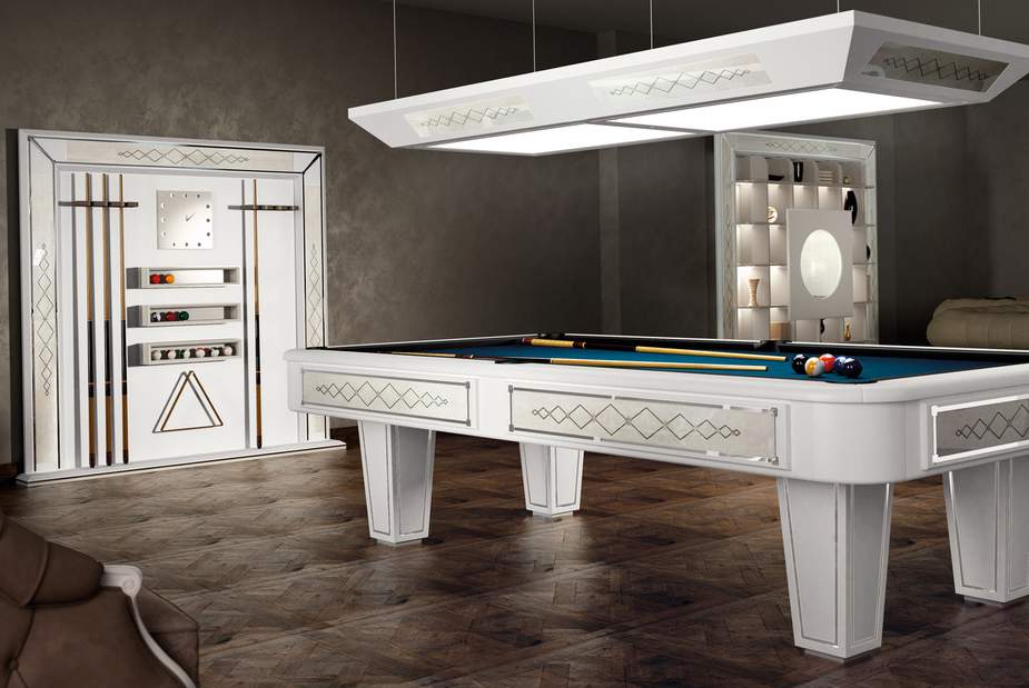 Бильярдный стол Vismara Design Desire White/Blue