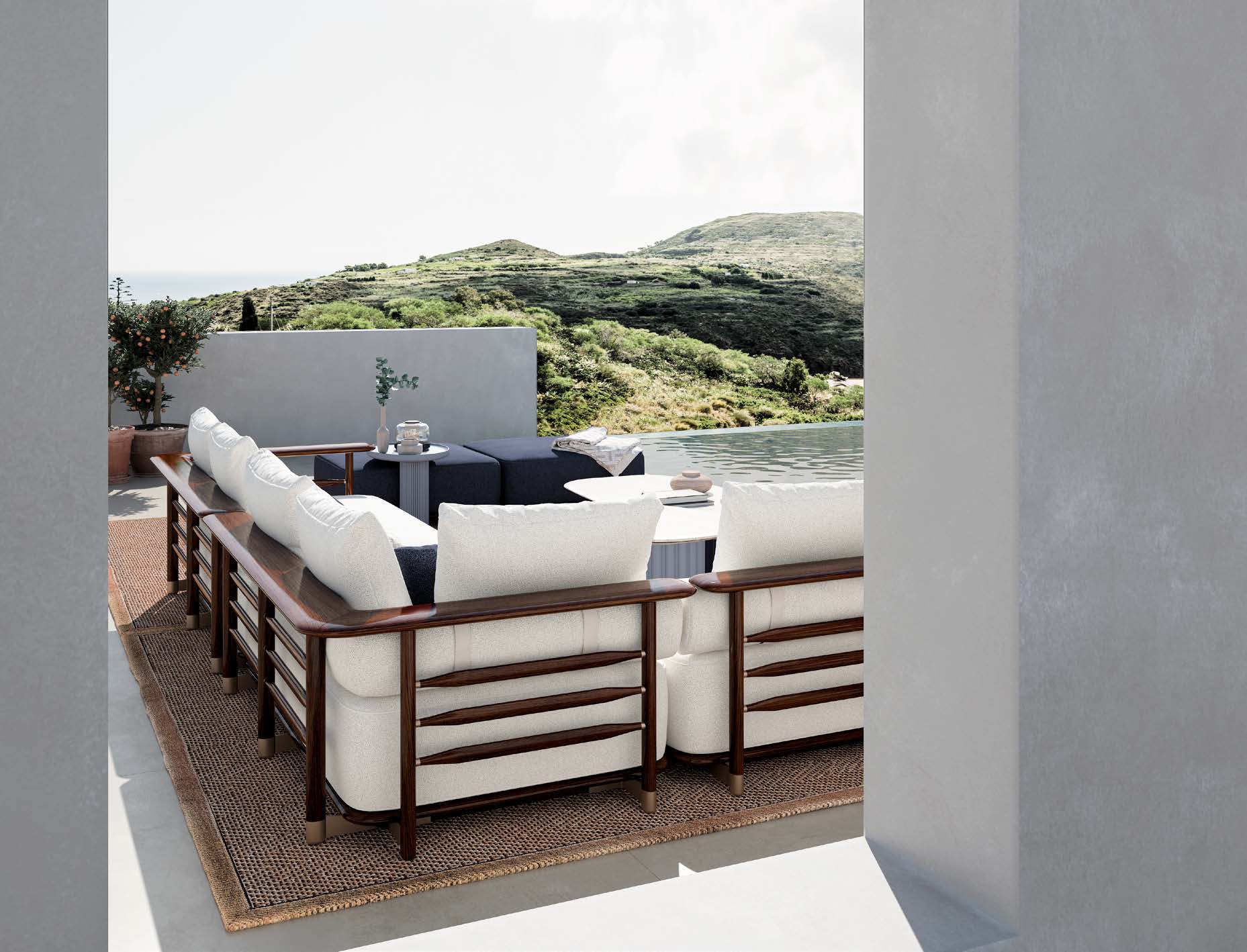 Диван уличный Cprn Homewood Cipriani Pedro Modular
