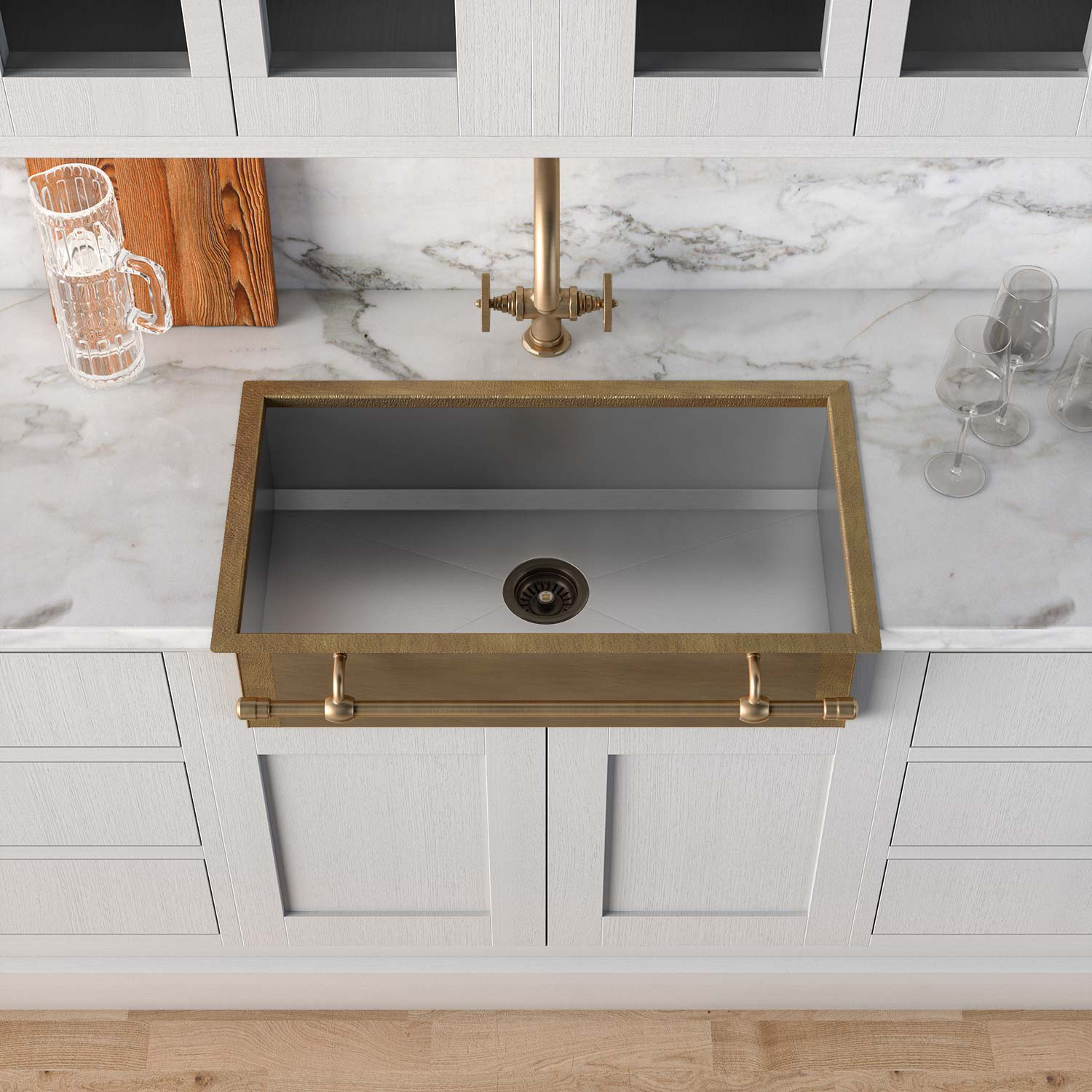 Раковина для кухни Officine Gullo Semi-recessed rectangular sink / Lavello da semi-incasso rettangolare