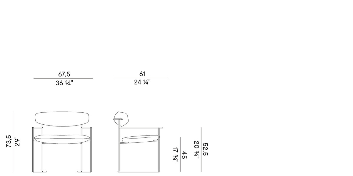Кресло уличное Potocco Keel Light 922/LMB-OUT - outdoor