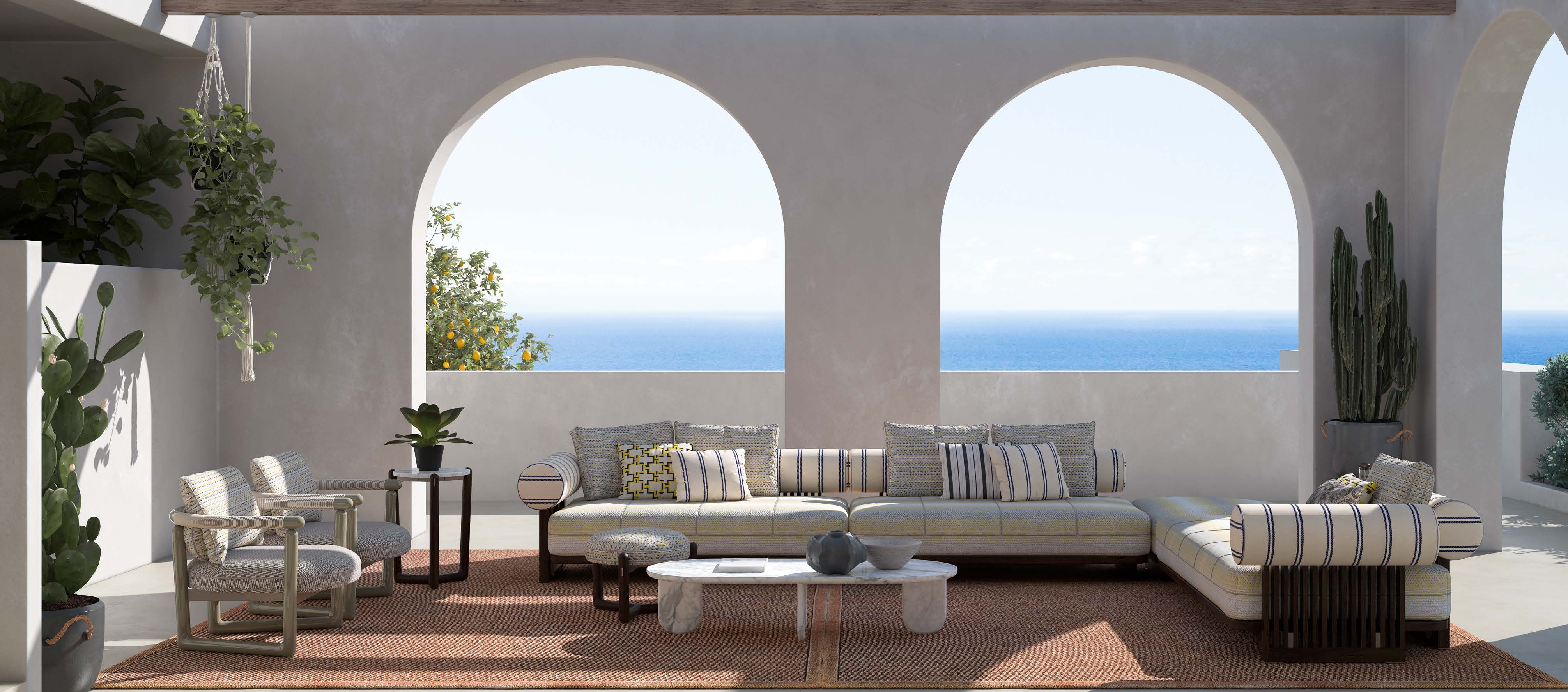 Диван уличный Cprn Homewood Cipriani Nikos Modular
